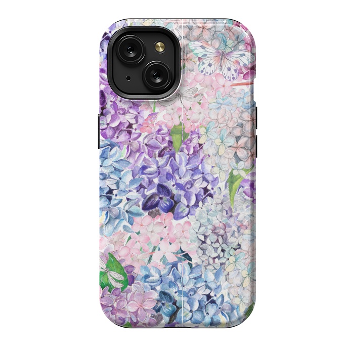 iPhone 15 StrongFit Purple Vintage Lilacs  by  Utart