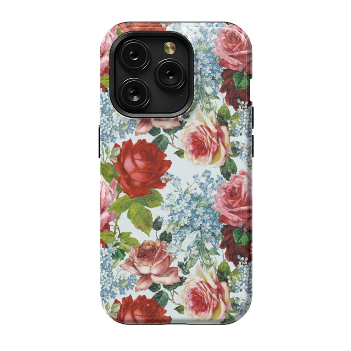 iPhone 15 Pro StrongFit Vintage roses and Forget Me Not by  Utart