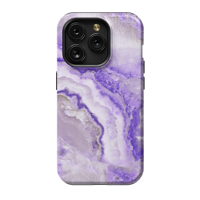 iPhone 15 Pro StrongFit Ultra Violet Veined Marble by  Utart