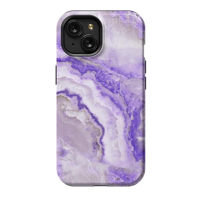 iPhone 15 StrongFit Ultra Violet Veined Marble by  Utart