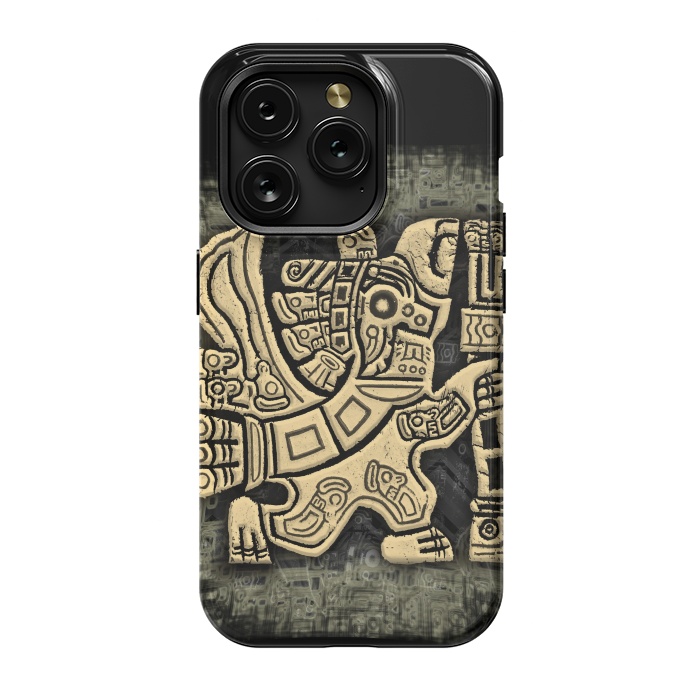 iPhone 15 Pro StrongFit Aztec Eagle Warrior by BluedarkArt