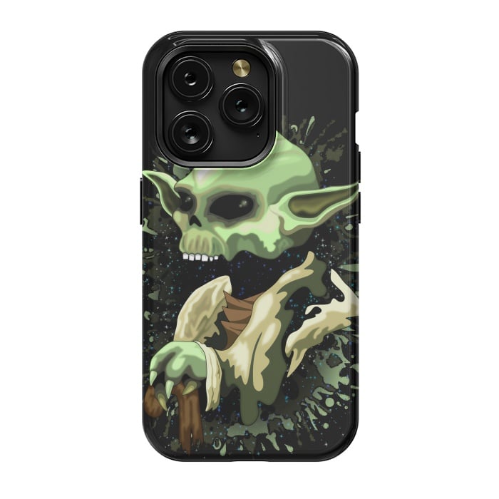 iPhone 15 Pro StrongFit Yoda Jedi Master Skull by BluedarkArt