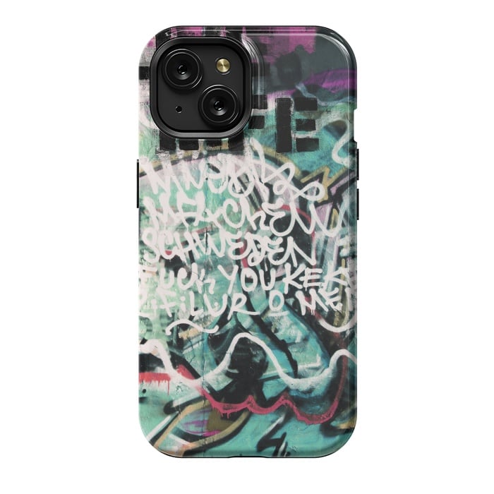 iPhone 15 StrongFit Graffiti Art Writing by Andrea Haase