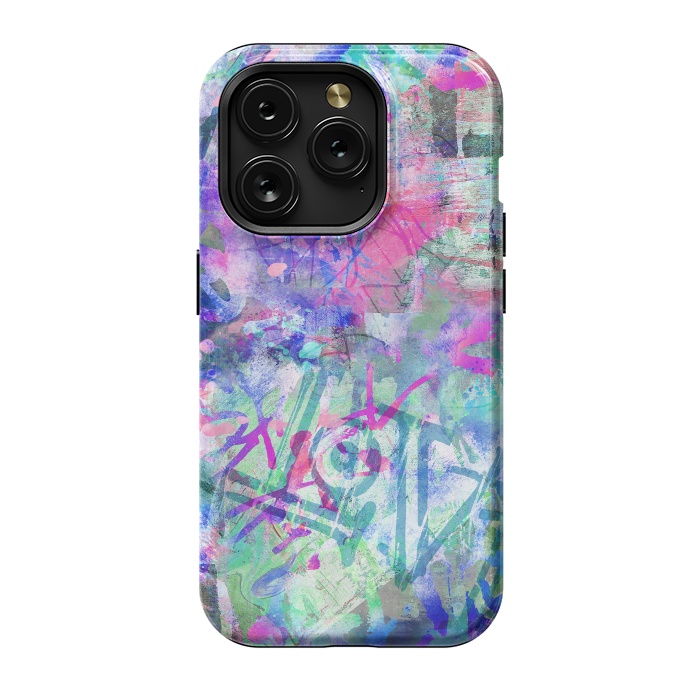 iPhone 15 Pro StrongFit Colorful Grafitti by Andrea Haase