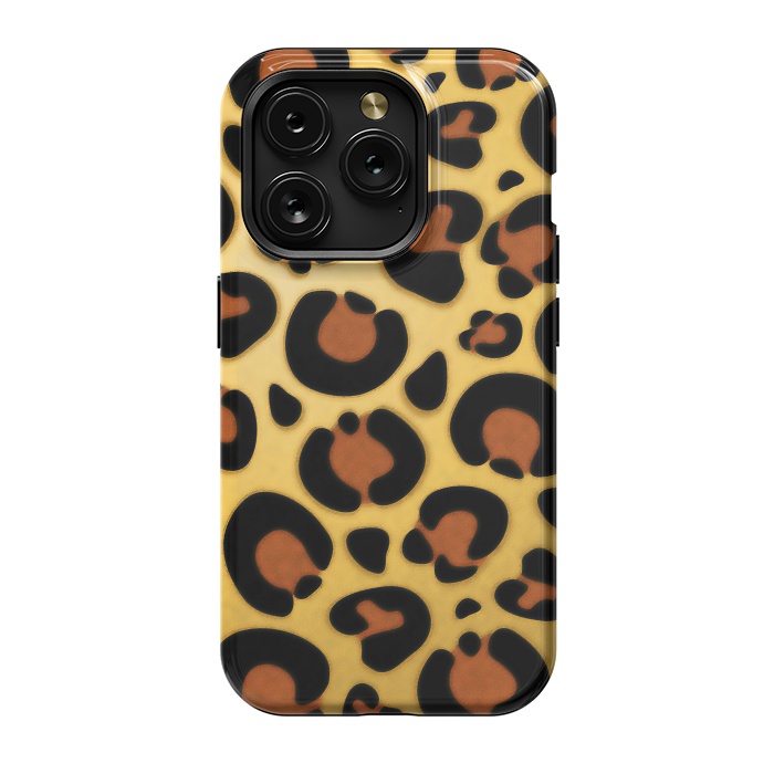iPhone 15 Pro StrongFit Jaguar Leopard Fur Texture by BluedarkArt
