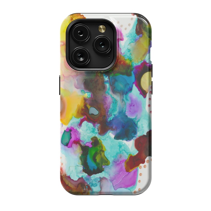 iPhone 15 Pro StrongFit Alcohol ink 4 by haroulita