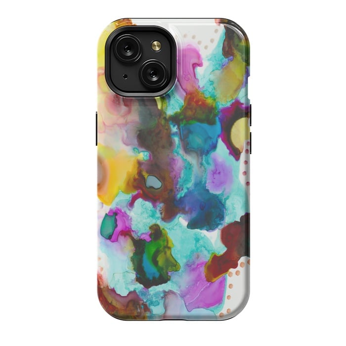 iPhone 15 StrongFit Alcohol ink 4 by haroulita