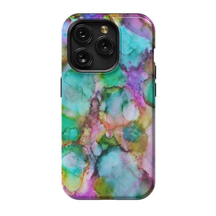 iPhone 15 Pro StrongFit Alcohol ink 8 by haroulita