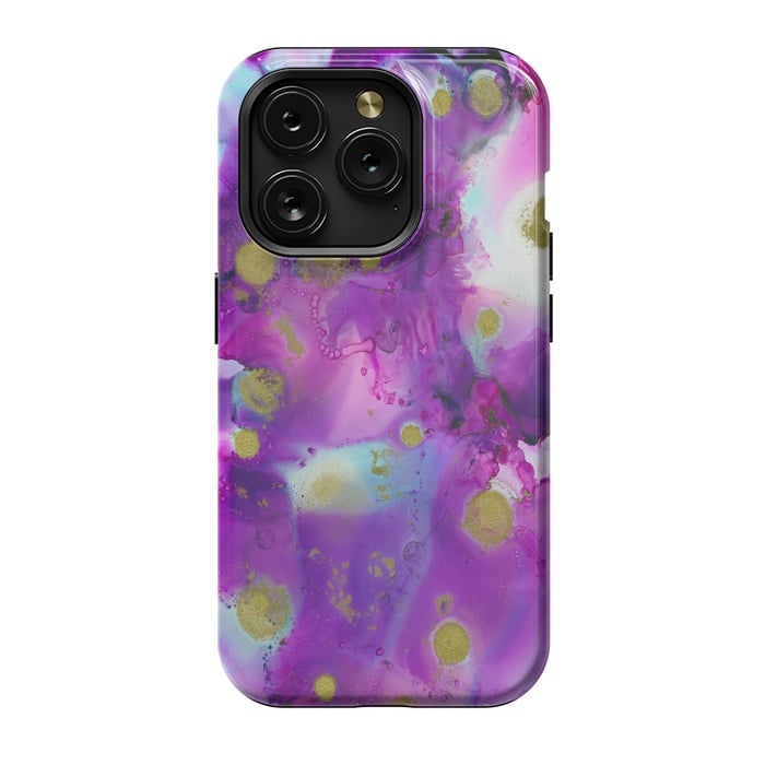 iPhone 15 Pro StrongFit Alcohol ink 9 by haroulita