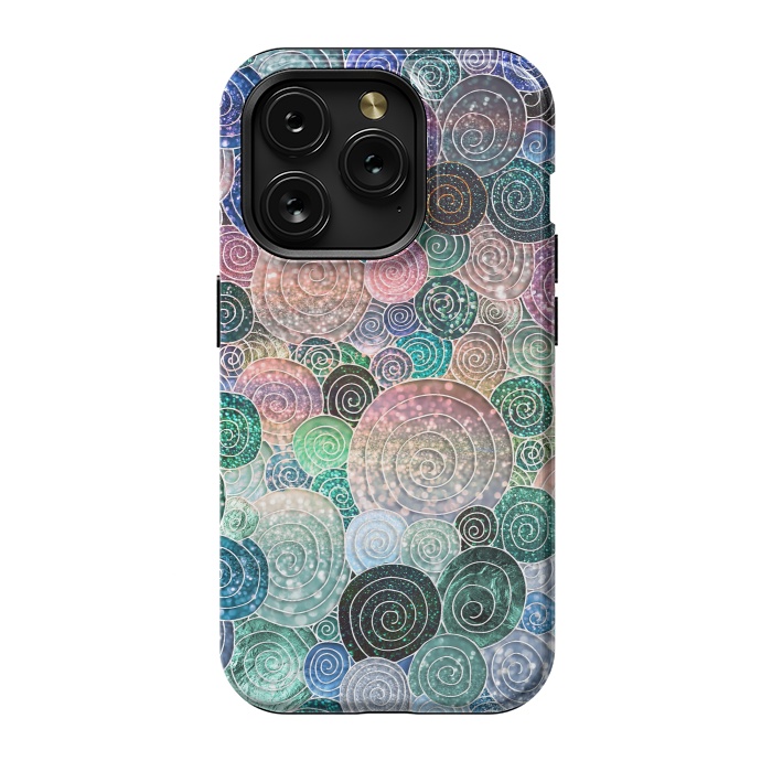 iPhone 15 Pro StrongFit Multicolor Trendy Dots and Circles  by  Utart