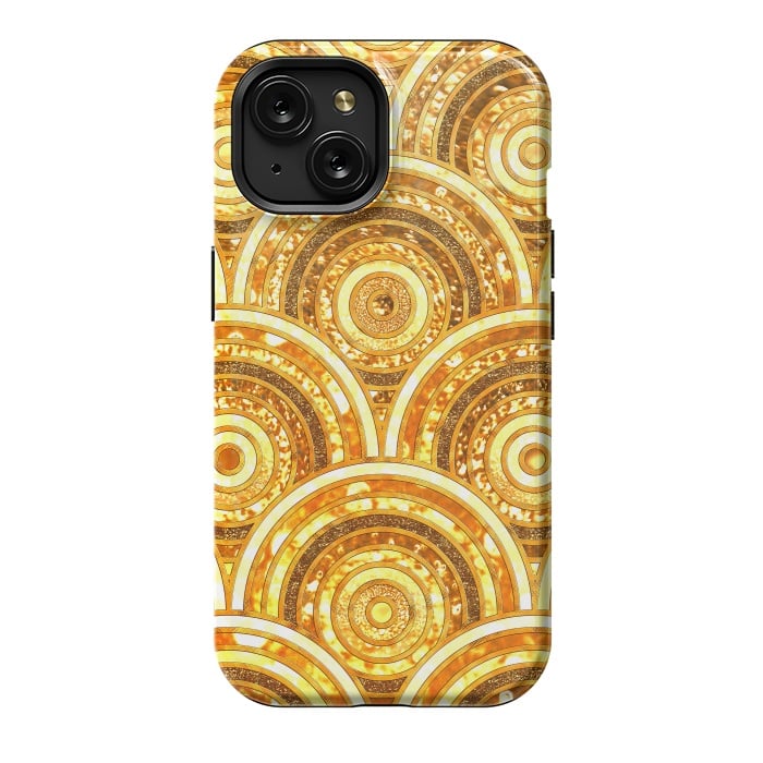 iPhone 15 StrongFit aztec gold by  Utart