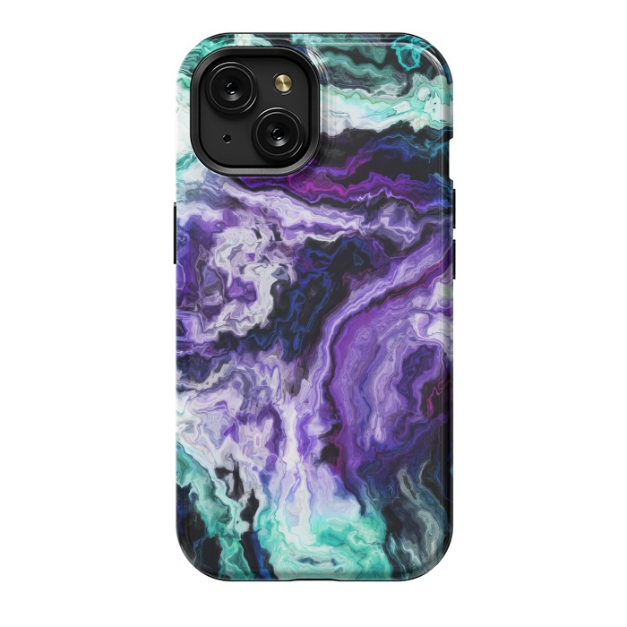 iPhone 15 StrongFit wavy marble ii by haroulita