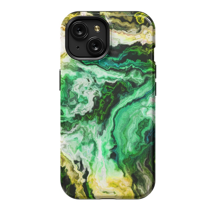 iPhone 15 StrongFit wavy marble iii by haroulita