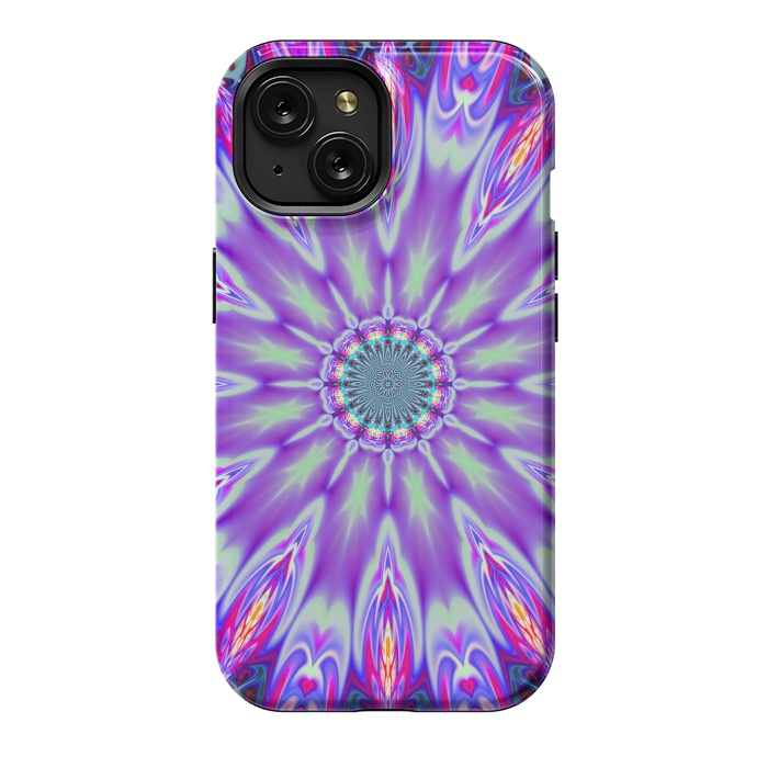 iPhone 15 StrongFit ultra violet mandala by haroulita
