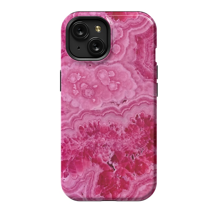iPhone 15 StrongFit Strong Pink Agate  by  Utart