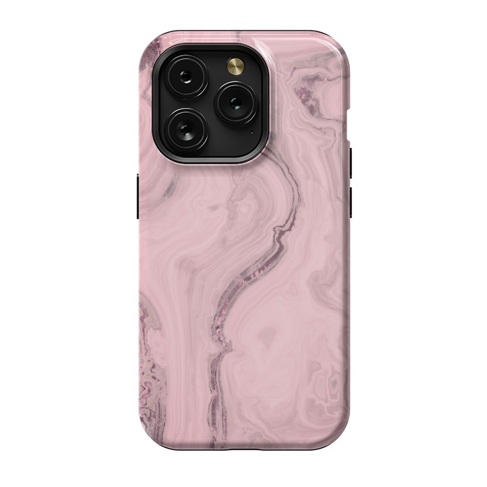iPhone 15 Pro StrongFit Glamorous Marble Pink 2 by Andrea Haase