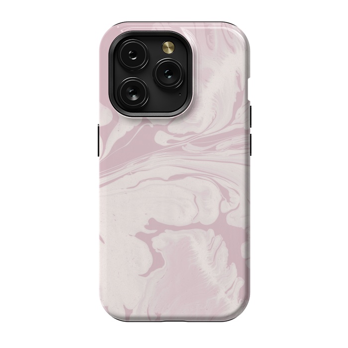 iPhone 15 Pro StrongFit Pink Marbled Wet Paint 2 by Andrea Haase