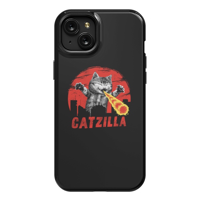 iPhone 15 Plus StrongFit Catzilla by Vincent Patrick Trinidad