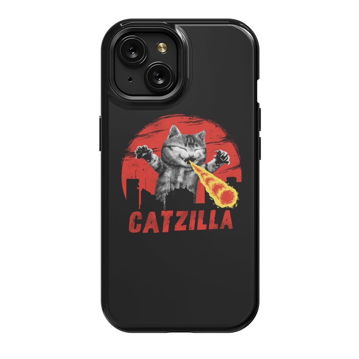iPhone 15 StrongFit Catzilla by Vincent Patrick Trinidad