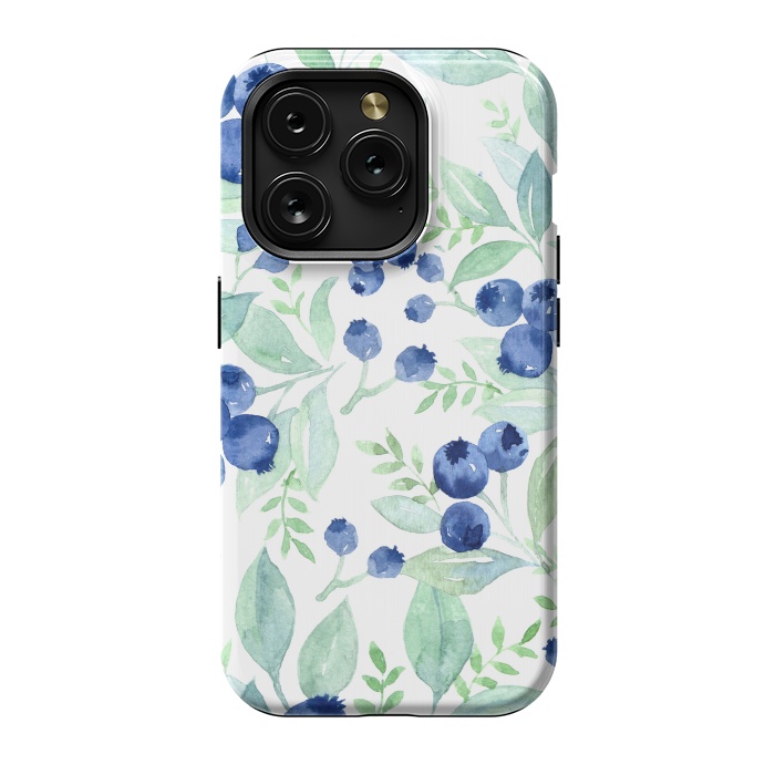 iPhone 15 Pro StrongFit Blue Berry Pattern by  Utart