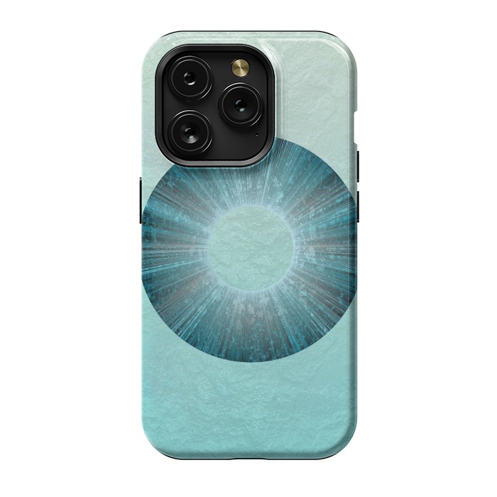 iPhone 15 Pro StrongFit Turquoise Alien Iris 2 by Andrea Haase
