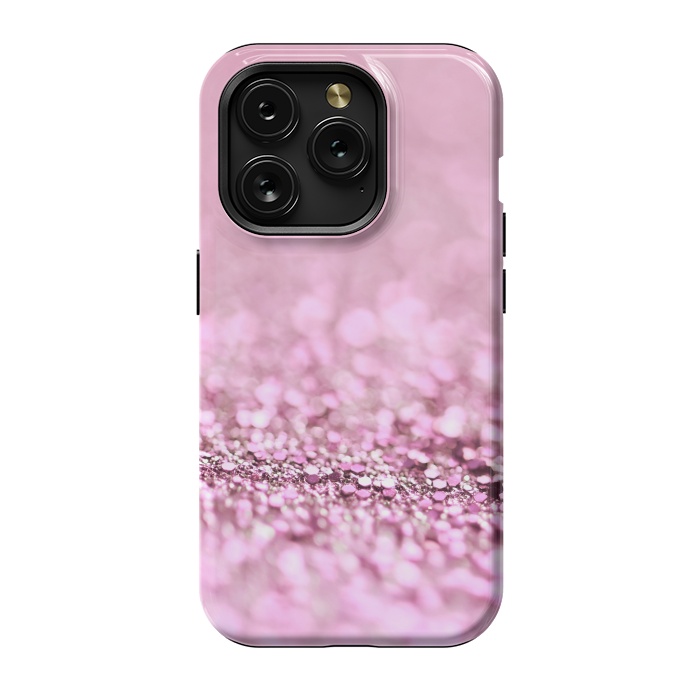 iPhone 15 Pro StrongFit Rose Gold Blush Glitter by  Utart