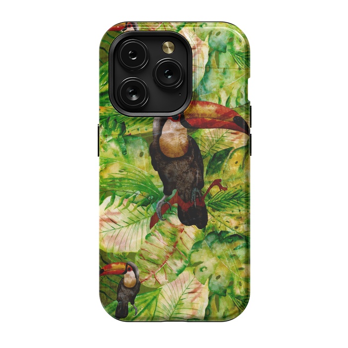 iPhone 15 Pro StrongFit Tropical Jungle Bird by  Utart