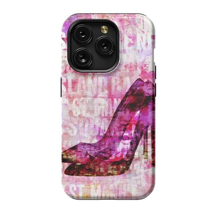 iPhone 15 Pro StrongFit High Heels Pink Mixed Media Art by Andrea Haase