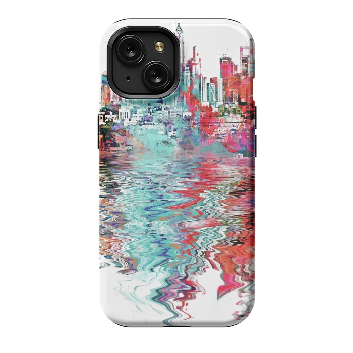 iPhone 15 StrongFit Surreal City Skyline by Andrea Haase