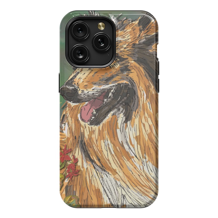 iPhone 15 Pro Max StrongFit Rough Collie (Summer) by Lotti Brown