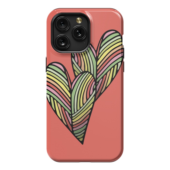 iPhone 15 Pro Max StrongFit Two Hearts by Majoih