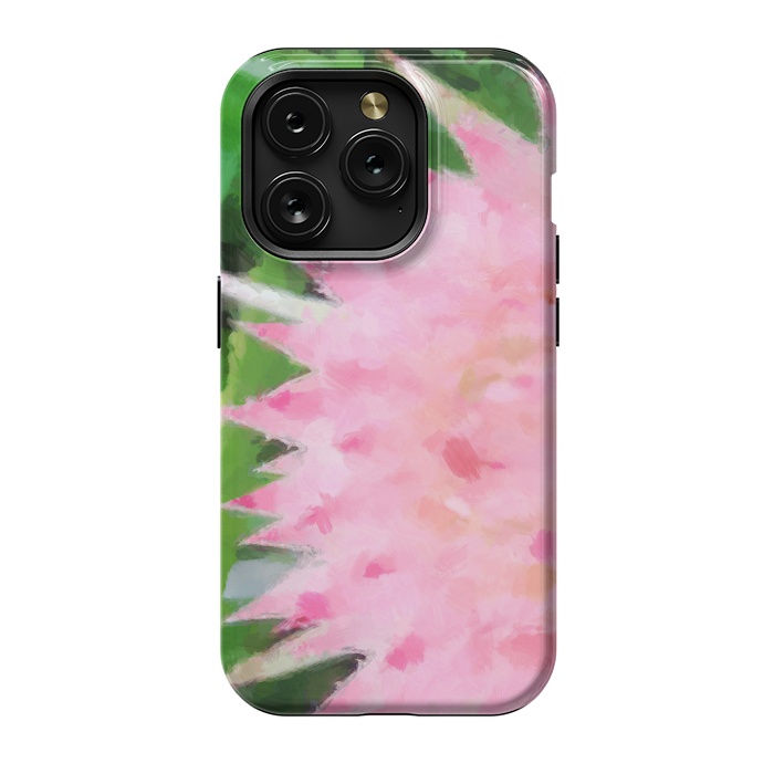 iPhone 15 Pro StrongFit Pink Explosion by Majoih