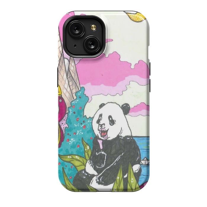 iPhone 15 StrongFit sugar panda by Varo Lojo
