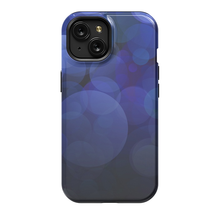 iPhone 15 StrongFit Magical Blue Bokeh Lights by Andrea Haase