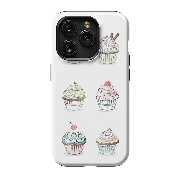 iPhone 15 Pro StrongFit Sweet Cupcakes by Martina