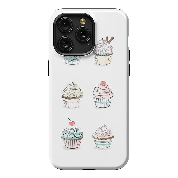 iPhone 15 Pro Max StrongFit Sweet Cupcakes by Martina