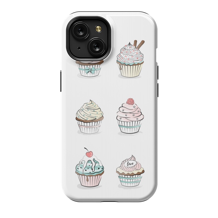 iPhone 15 StrongFit Sweet Cupcakes by Martina