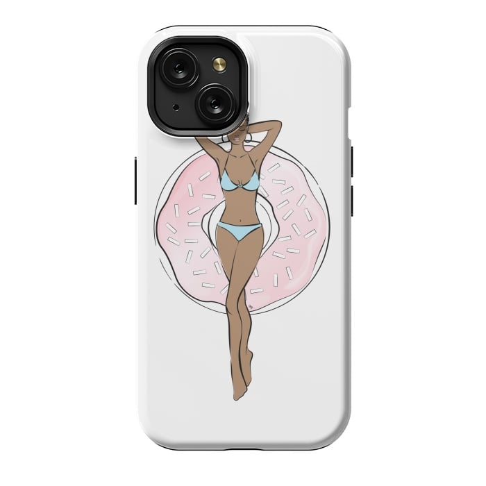 iPhone 15 StrongFit Summer time relax Dark skin by Martina