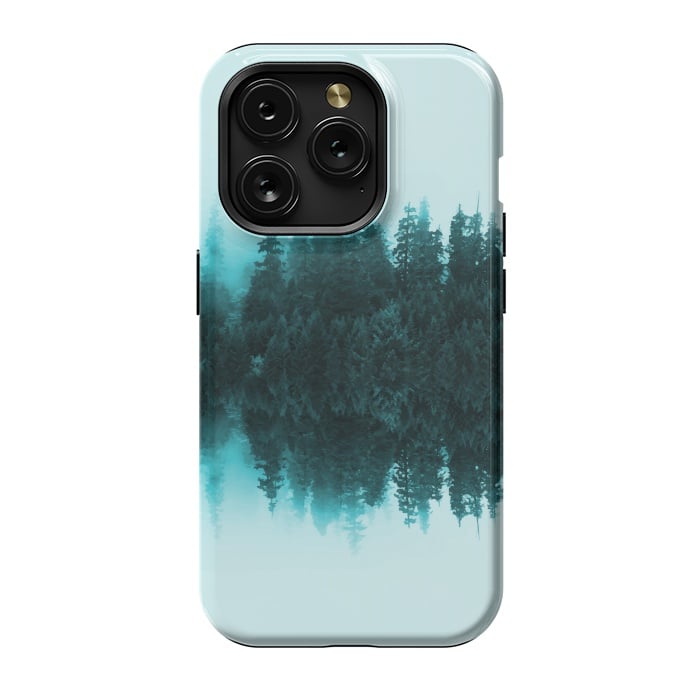 iPhone 15 Pro StrongFit Cloudy Forest by Creativeaxle