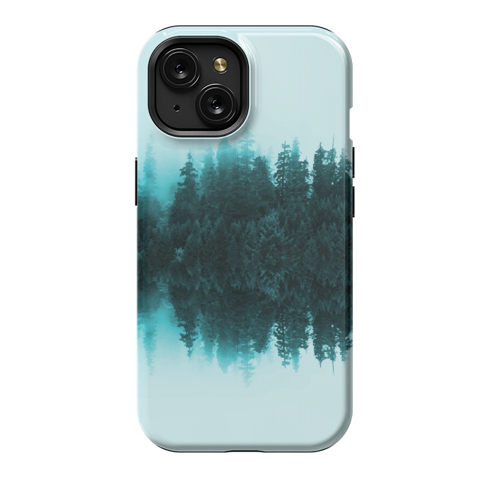iPhone 15 StrongFit Cloudy Forest by Creativeaxle