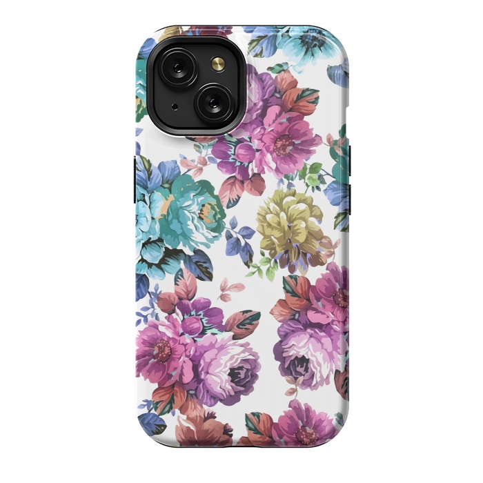 iPhone 15 StrongFit Fluorescent Roses by Creativeaxle