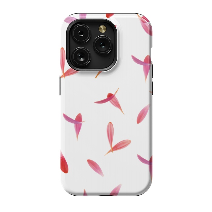 iPhone 15 Pro StrongFit Red Rose Leaves by Creativeaxle