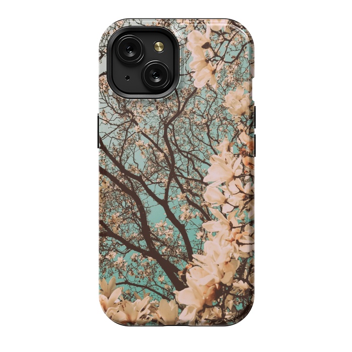 iPhone 15 StrongFit Spring Time Cherry Blossoms by Gringoface Designs