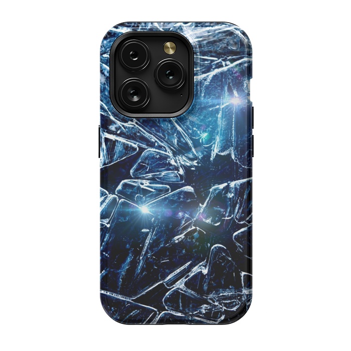 iPhone 15 Pro StrongFit Cracked Ice by Gringoface Designs
