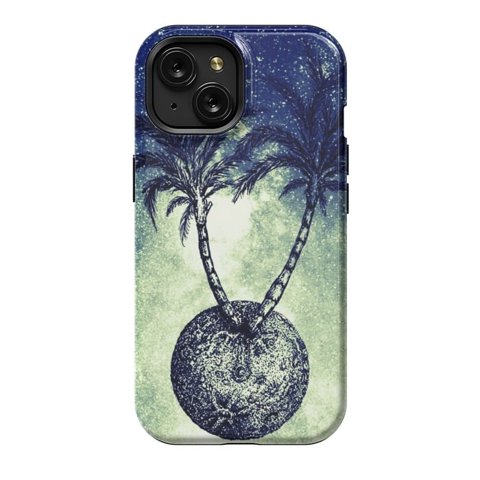 iPhone 15 StrongFit Paradise is on the Moon by Gringoface Designs