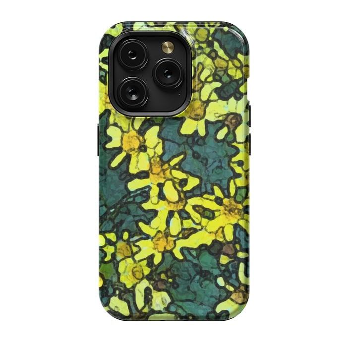 iPhone 15 Pro StrongFit Yellow Daisies by Majoih