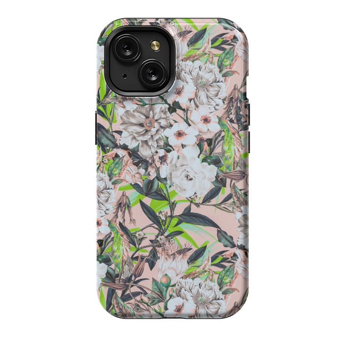 iPhone 15 StrongFit Flowering bouquet pink by Mmartabc