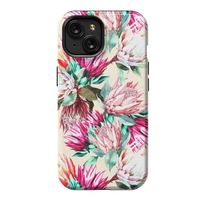 iPhone 15 StrongFit King proteas bloom II by Mmartabc
