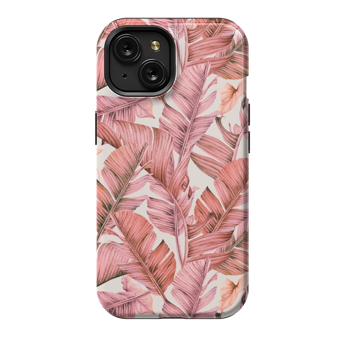 iPhone 15 StrongFit Jungle paradise pink by Mmartabc