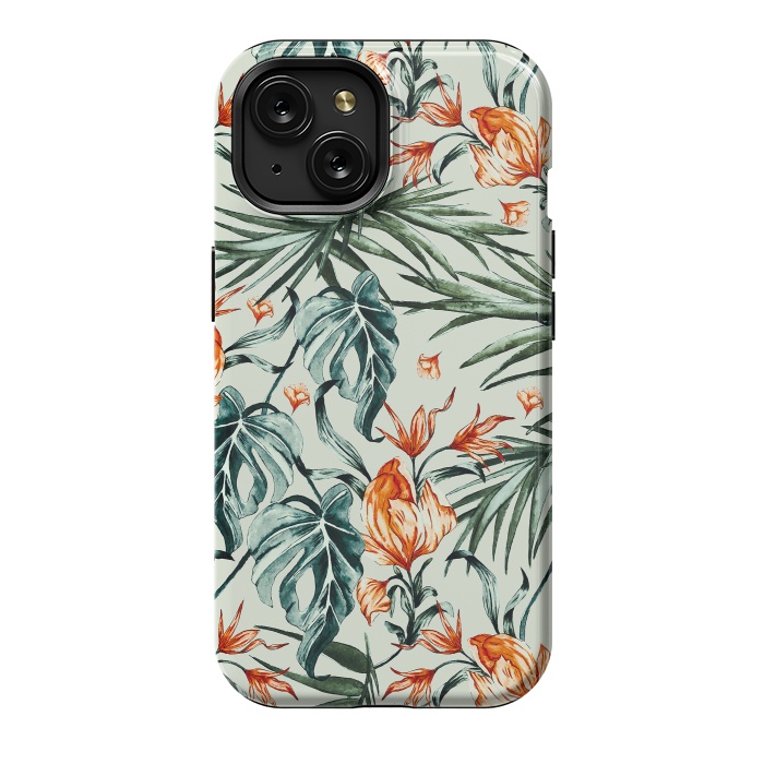 iPhone 15 StrongFit Exotic flower nature-07 by Mmartabc